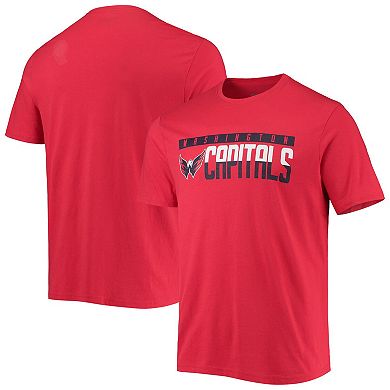 Men's Levelwear Red Washington Capitals Richmond Wordmark T-Shirt