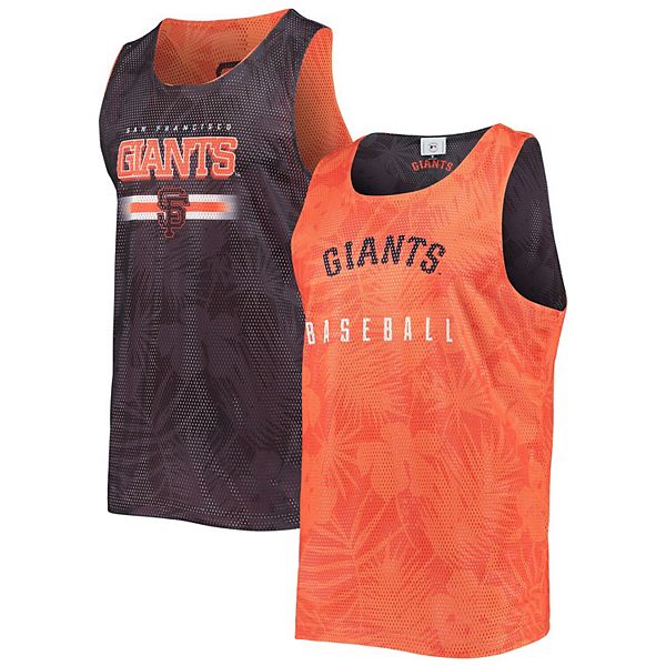 New York Giants FOCO Floral Reversible Mesh Tank Top - Royal