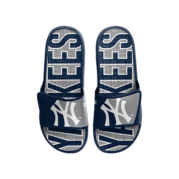 Men's FOCO New York Yankees Logo Gel Slide Sandals