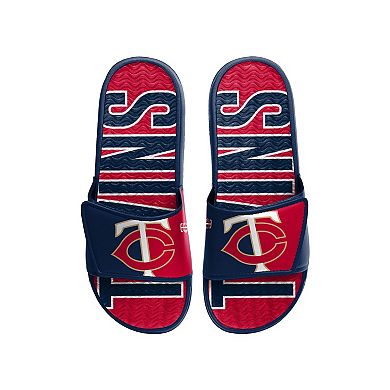 Men's FOCO Minnesota Twins Logo Gel Slide Sandals