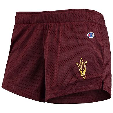 Women's Champion Maroon Arizona State Sun Devils Logo Mesh Shorts