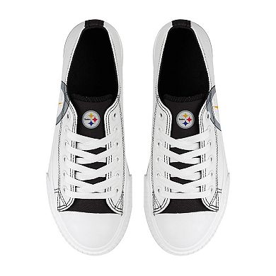Women's FOCO Pittsburgh Steelers Platform Canvas Shoes