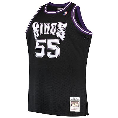 Men s Mitchell Ness Jason Williams Black Sacramento Kings Big Tall 2000 01 Hardwood Classics