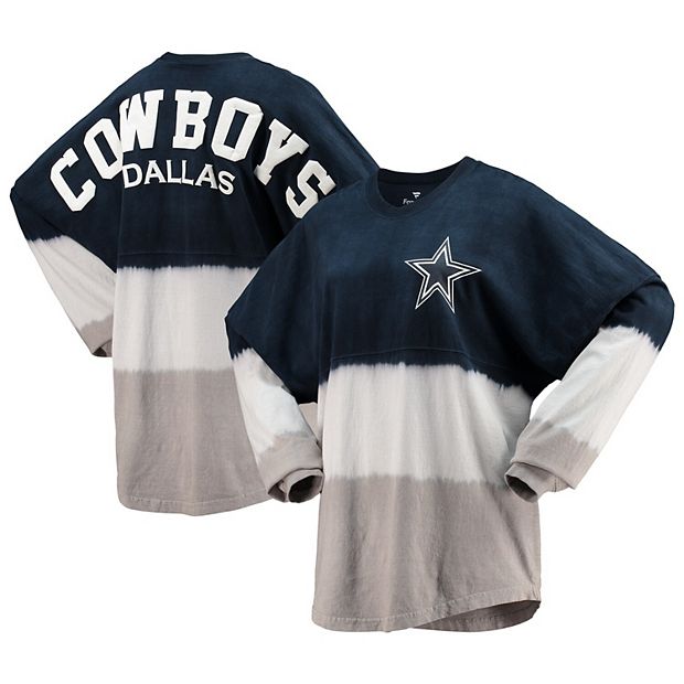 Women's Fanatics Branded Navy/White Dallas Cowboys Ombre Long