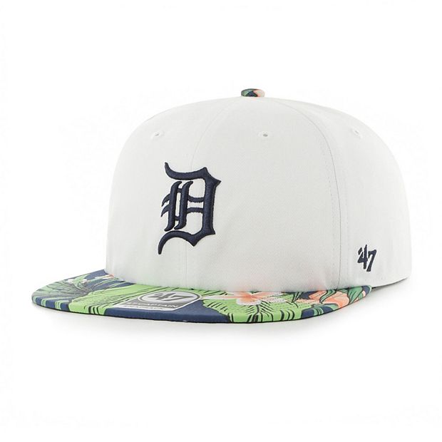 Detroit Tigers Hurley x '47 Paradise Captain Snapback Hat - White