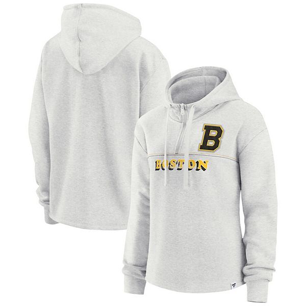Boston Bruins Fanatics Branded Iconic Secondary Colour Logo Graphic Hoodie  - Sports Grey - Mens