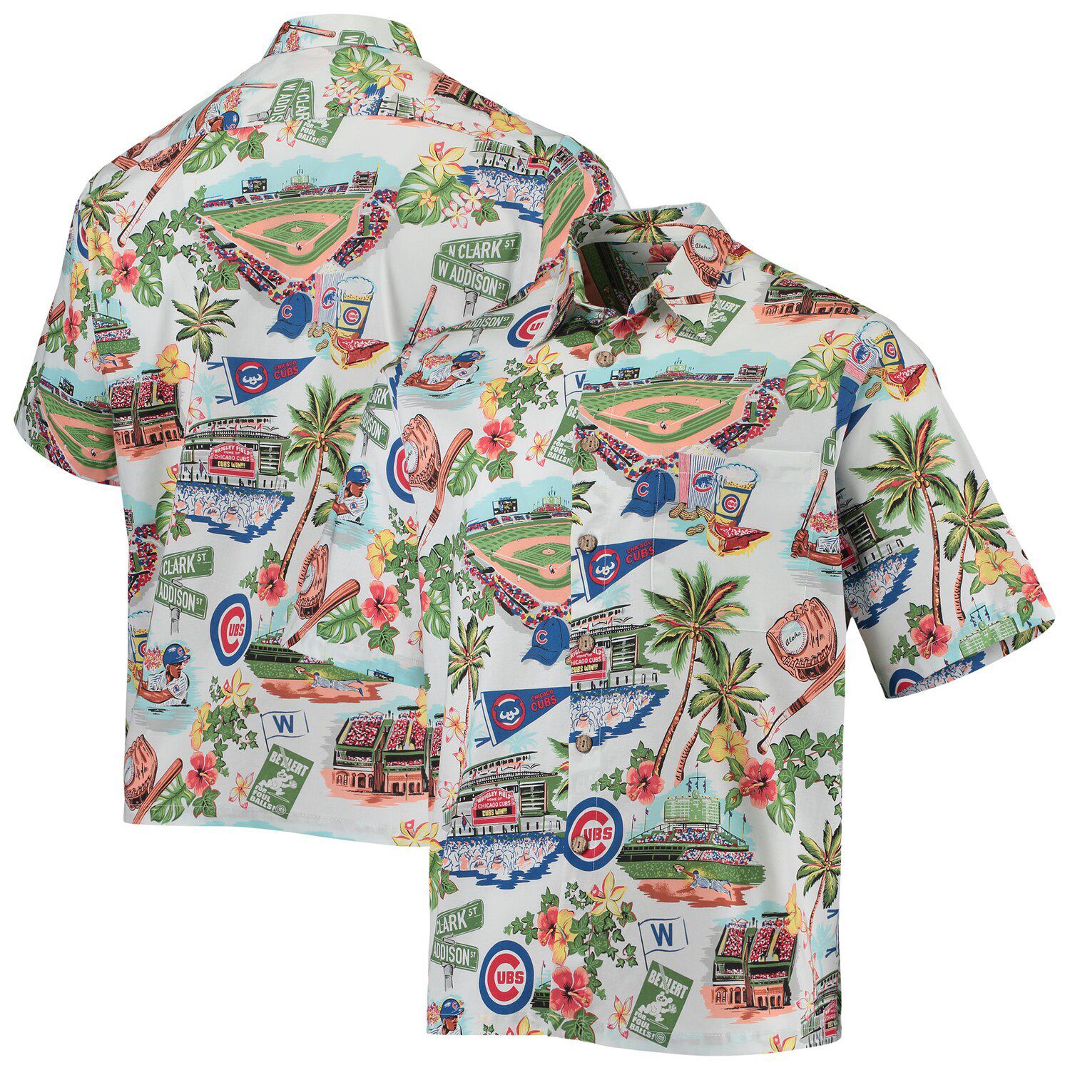 Men's Reyn Spooner Navy Atlanta Braves Aloha Button-Down Shirt