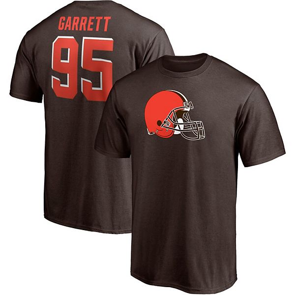 Men's Fanatics Branded Myles Garrett Brown Cleveland Browns Player Icon  Name & Number T-Shirt