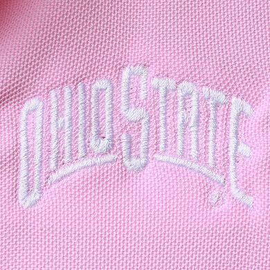 Infant Garb Pink Ohio State Buckeyes Caroline Cap Sleeve Polo Romper