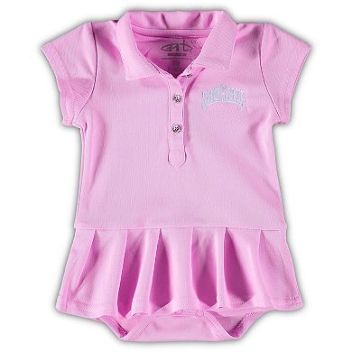 Infant Garb Pink Ohio State Buckeyes Caroline Cap Sleeve Polo Romper