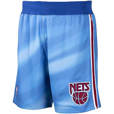 Men's Mitchell & Ness Blue New Jersey Nets 1990/91 Hardwood Classics Authentic Shorts