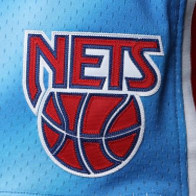 Men's Mitchell & Ness Blue New Jersey Nets 1990/91 Hardwood Classics Authentic Shorts