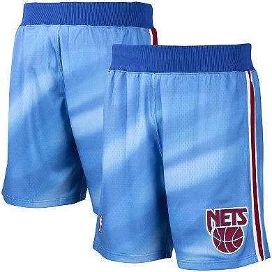 Men's Mitchell & Ness Blue New Jersey Nets 1990/91 Hardwood Classics Authentic Shorts