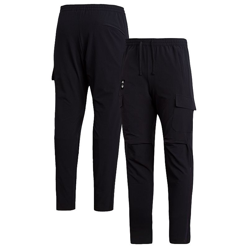 Mens adidas Black FC Dallas Travel Pants, Size: XL, FCD CHARCO