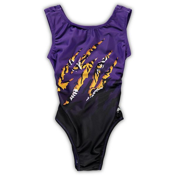 Girls Youth Purple LSU Tigers Leotard