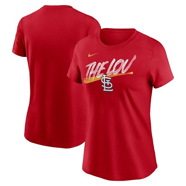 Women's Nike Red St. Louis Cardinals Local Team T-Shirt