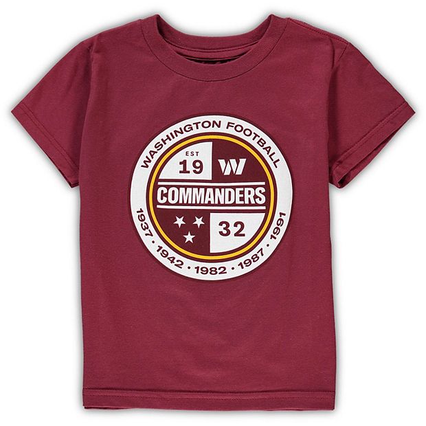 Toddler Burgundy Washington Commanders Secondary Logo T-Shirt