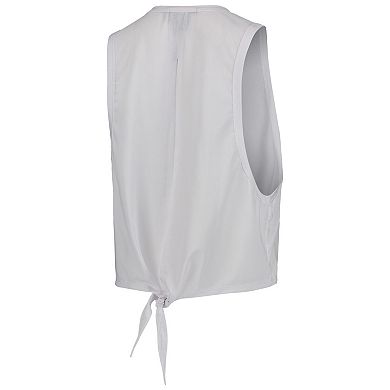 Women's The Wild Collective White San Jose Earthquakes Twist Back Tank Top