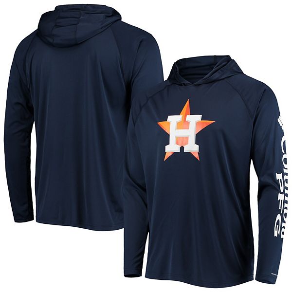 Columbia Sportswear Men's Houston Astros PFG Terminal Tackle Long Sleeve T- shirt