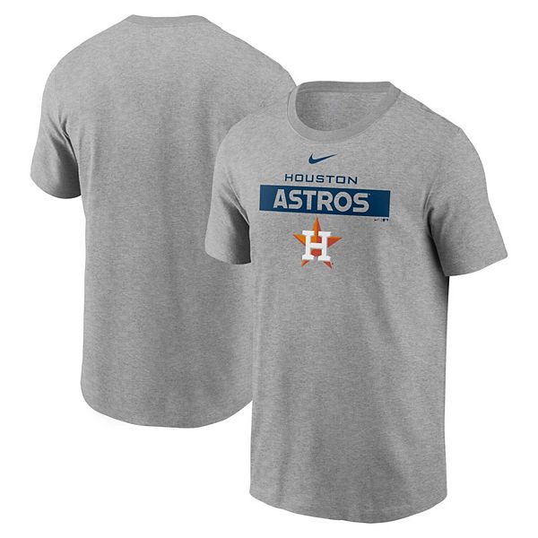 Men's Nike Heathered Gray Houston Astros Team T-Shirt