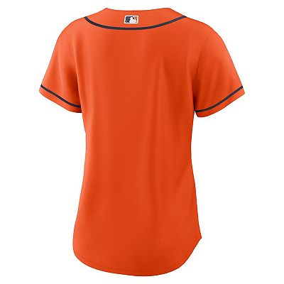 Women s Nike Orange Houston Astros Alternate Replica Team Jersey
