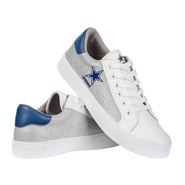 Dallas Cowboys Women's Glitter Low Top Canvas Shoes