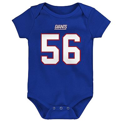 Infant Mitchell & Ness Lawrence Taylor Royal New York Giants Mainliner Retired Player Name & Number Bodysuit