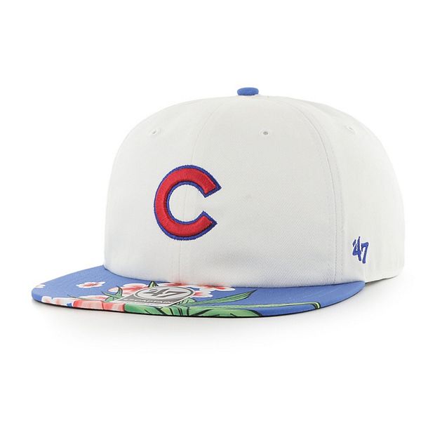 47 Brand / Hurley x Men's Chicago Cubs White Captain Snapback Adjustable Hat