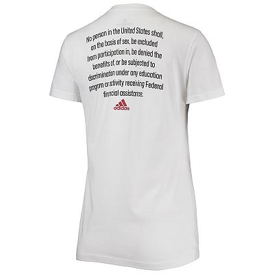 売れ筋商品|||アディダス Tシャツ トップス レディース Women's White Indiana Hoosiers More Is Possible T-shirt White Women's adidas White Indiana Hoosiers More Is Possible T-Shirt