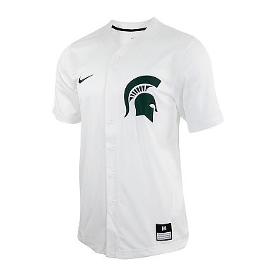 Men's Nike White Michigan State Spartans Replica Baseball Jersey