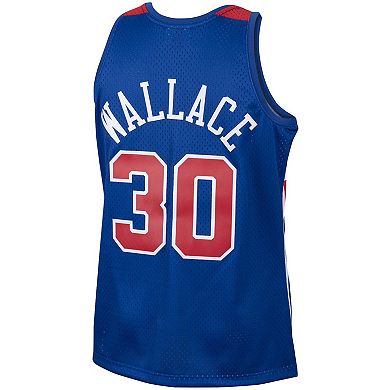Men's Mitchell & Ness Ben Wallace Royal Washington Bullets 1996/97 Hardwood Classics Swingman Jersey