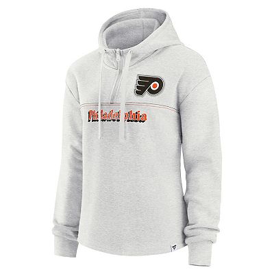 売れ筋商品|||ファナティクス パーカー・スウェットシャツ アウター レディース Women's Ash Philadelphia Flyers True Classics Legacy Quarter-Zip Hoodie Ash Women's Fanatics Branded Ash Philadelphia Flyers True
