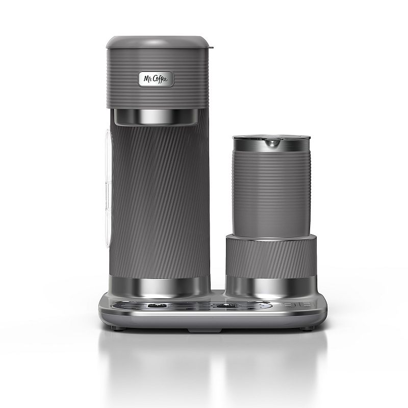 Mr. Coffee 4-in-1 Single-Serve Latte Lux  Iced  and Hot Coffee Maker  Gray