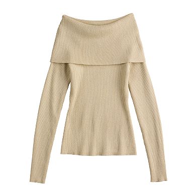 Women's INTEMPO Off-The-Shoulder Long Sleeve Top