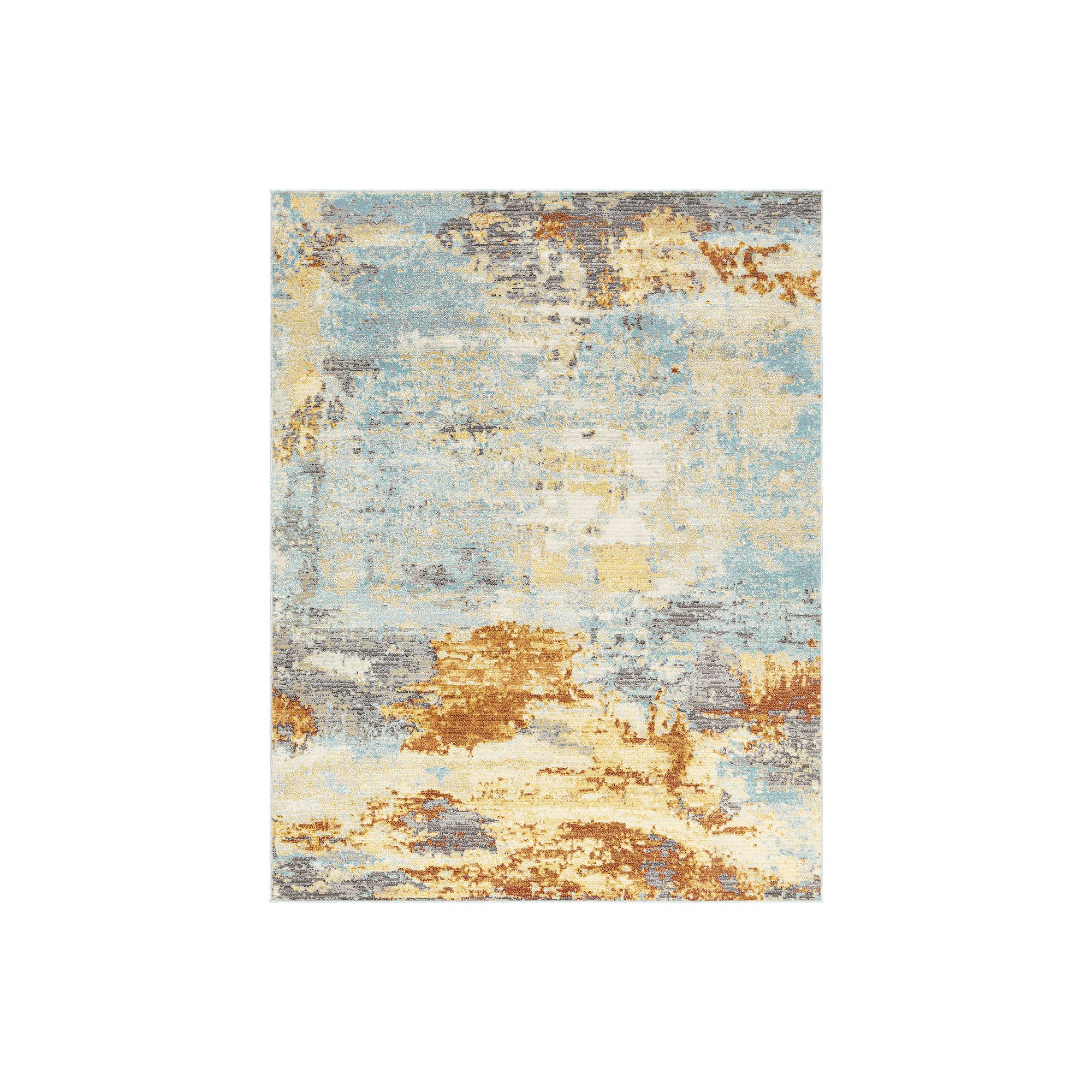 Decor 140 Balta Indoor Outdoor Modern Area Rug, Saffron