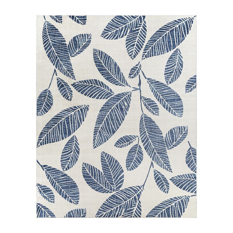 Decor 140 Basia Indoor Outdoor Modern Area Rug, Blue, 7X9 Ft