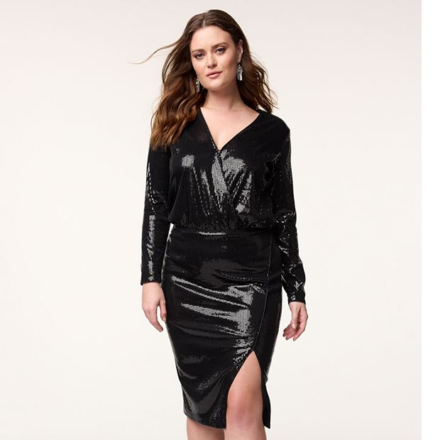 Black leather skirt kohls store