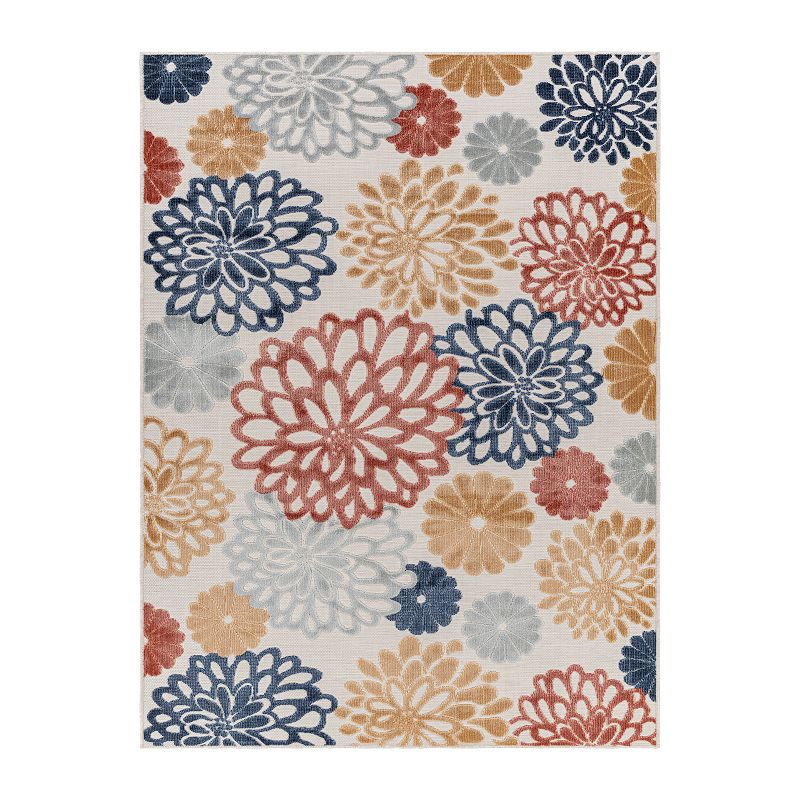 Decor 140 Caley Indoor Outdoor Modern Area Rug, Orange, 8X10 Ft