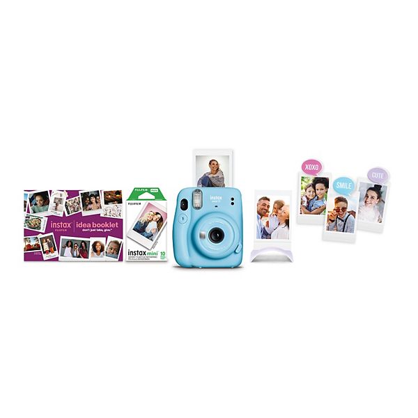 Werkwijze Sloppenwijk manipuleren FujiFilm Instax Mini 11 Instant Camera Holiday Bundle - Sky Blue