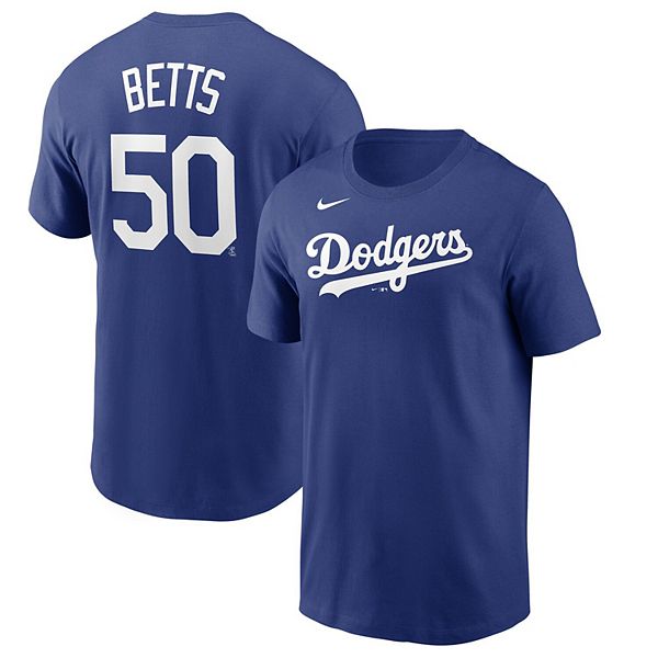 Men's Nike Mookie Betts Royal Los Angeles Dodgers Name