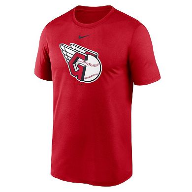 Men's Nike Red Cleveland Guardians Large Logo T-Shirt
