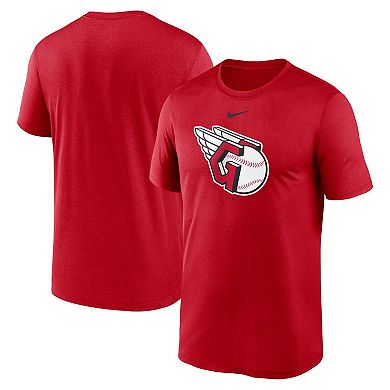 Men's Nike Red Cleveland Guardians Large Logo T-Shirt