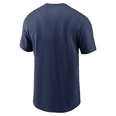 Men's Nike Navy Cleveland Guardians Wordmark T-Shirt