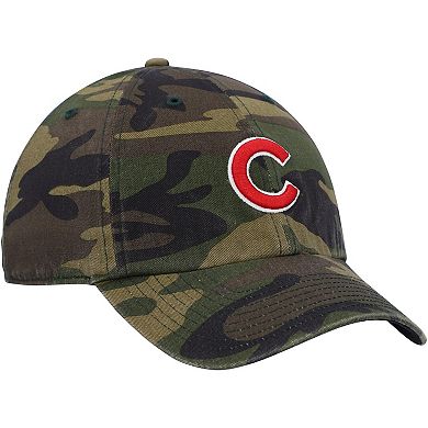 Men's '47 Camo Chicago Cubs Logo Clean Up Adjustable Hat