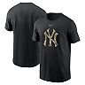 Men's Nike Black New York Yankees Camo Logo Team T-Shirt
