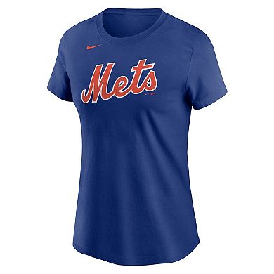 Women's Nike Francisco Lindor Royal New York Mets Name & Number T-Shirt