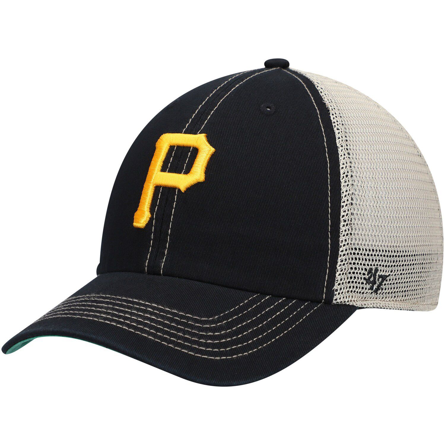 Men's Pittsburgh Pirates Mitchell & Ness Black Cooperstown Collection True  Classics Snapback Hat