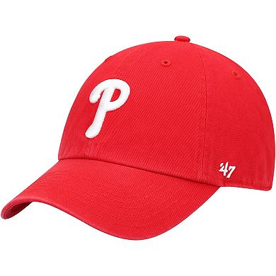 Men's '47 Red Philadelphia Phillies Game Clean Up Adjustable Hat