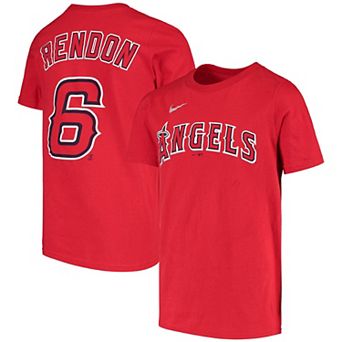 Youth Nike Anthony Rendon Red Los Angeles Angels Name & Number T-Shirt