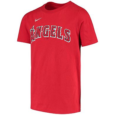 Youth Nike Anthony Rendon Red Los Angeles Angels Name & Number T-Shirt